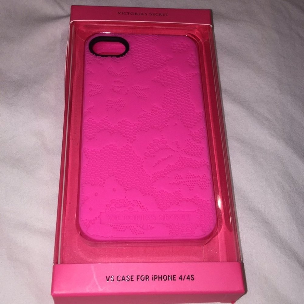 VS IPhone 4/4s Case Phone Cover HOT Pink Lace Soft